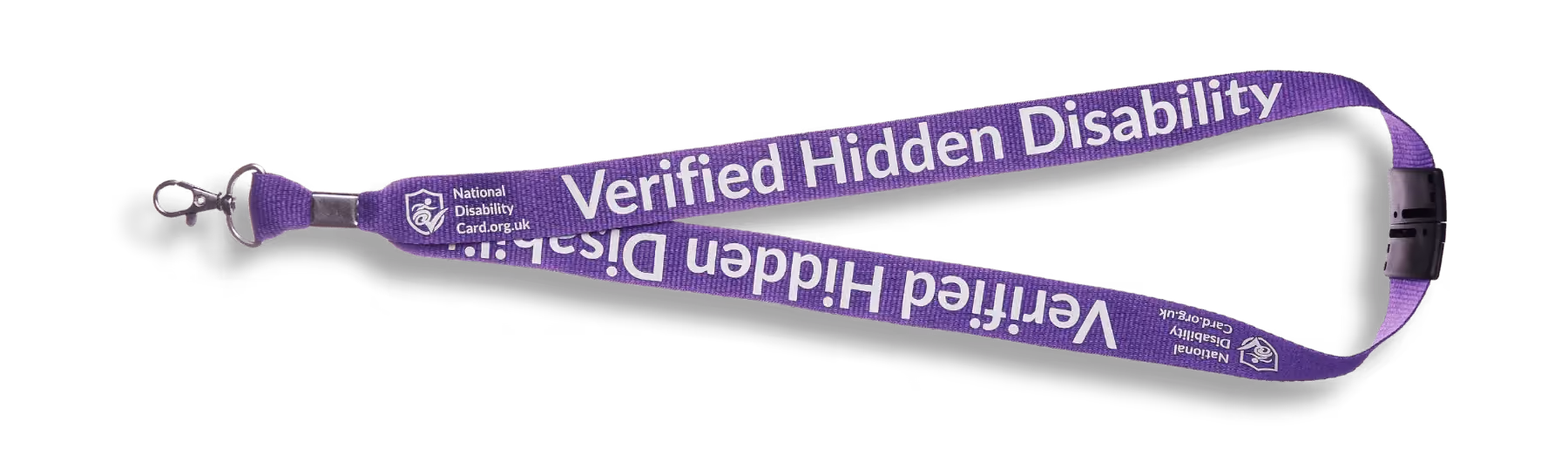 Graphic of the verified hidden disability lanyard