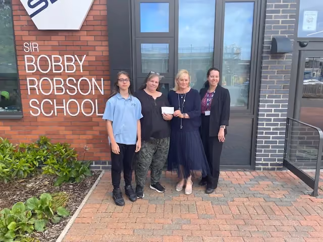 National Disability Card team with Friends of Sir Bobby Robson specialist provision school