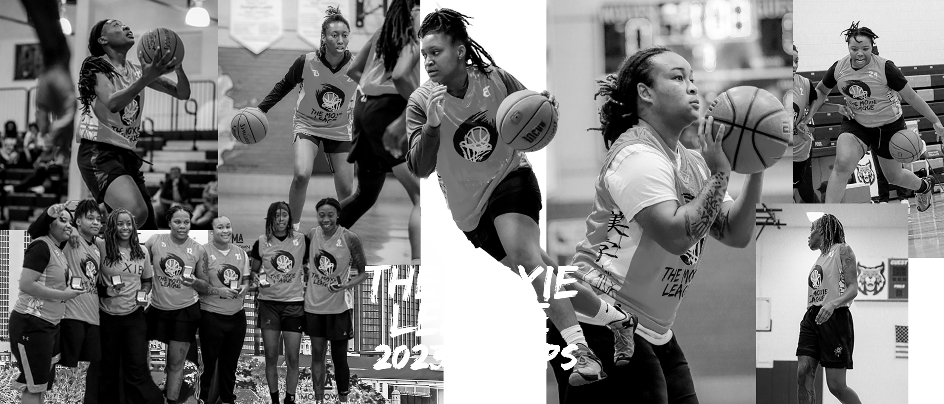 The Moxie league basketball collage | The Moxie League