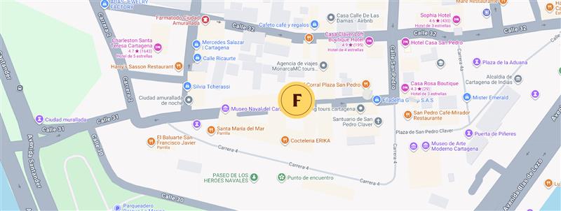 Locacion Hotel Casa La Mantilla Cartagena