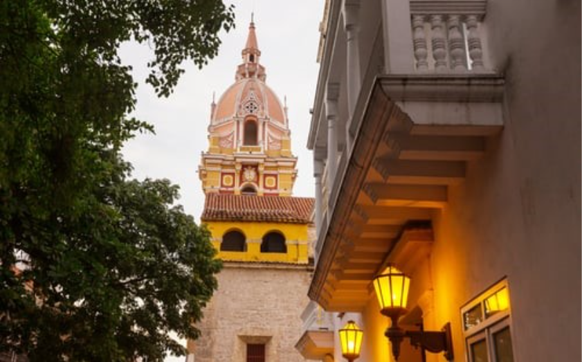 Colorful Colonial Architecture and Historic Cityscape