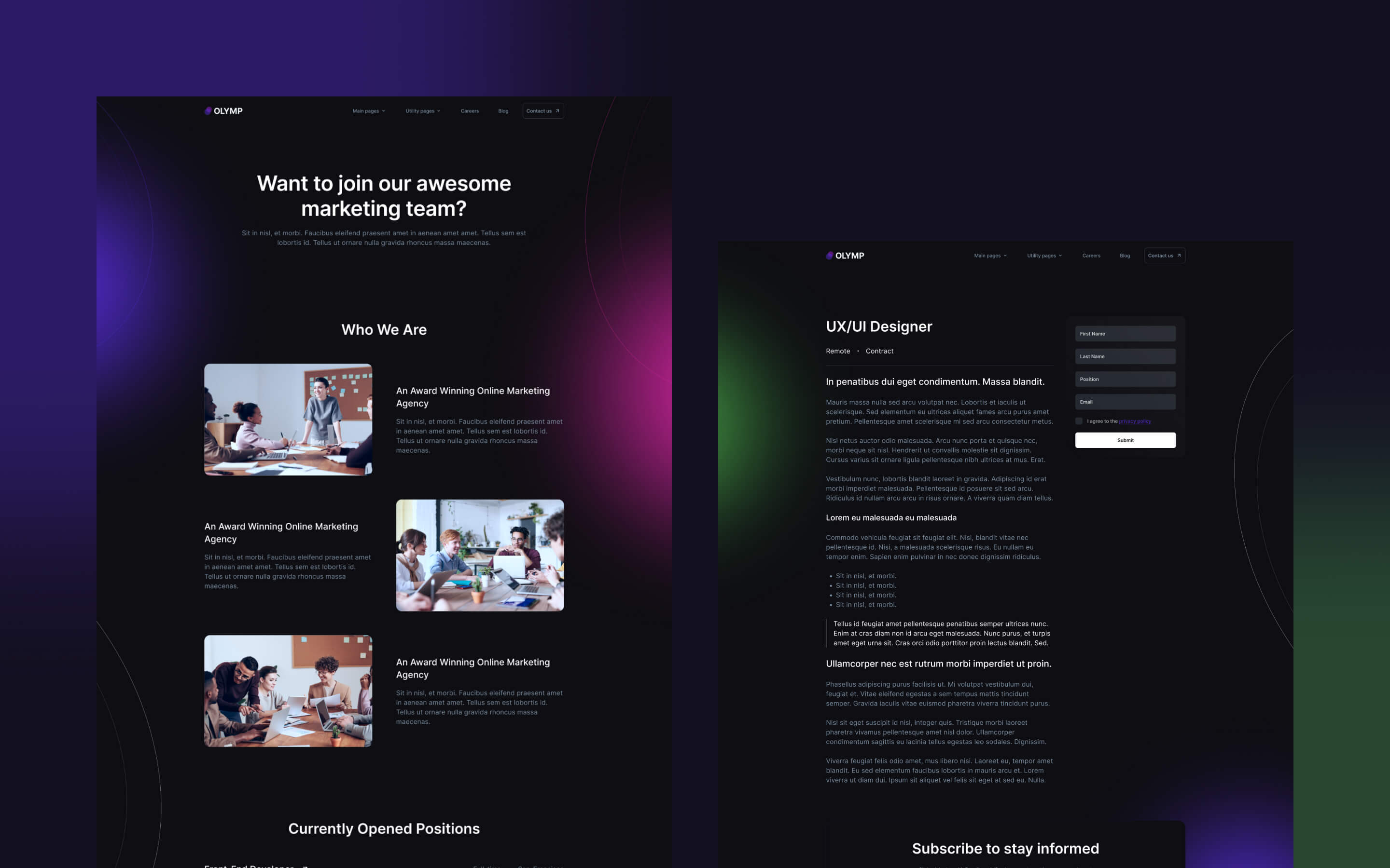 Olymp Agency Webflow HTML Template