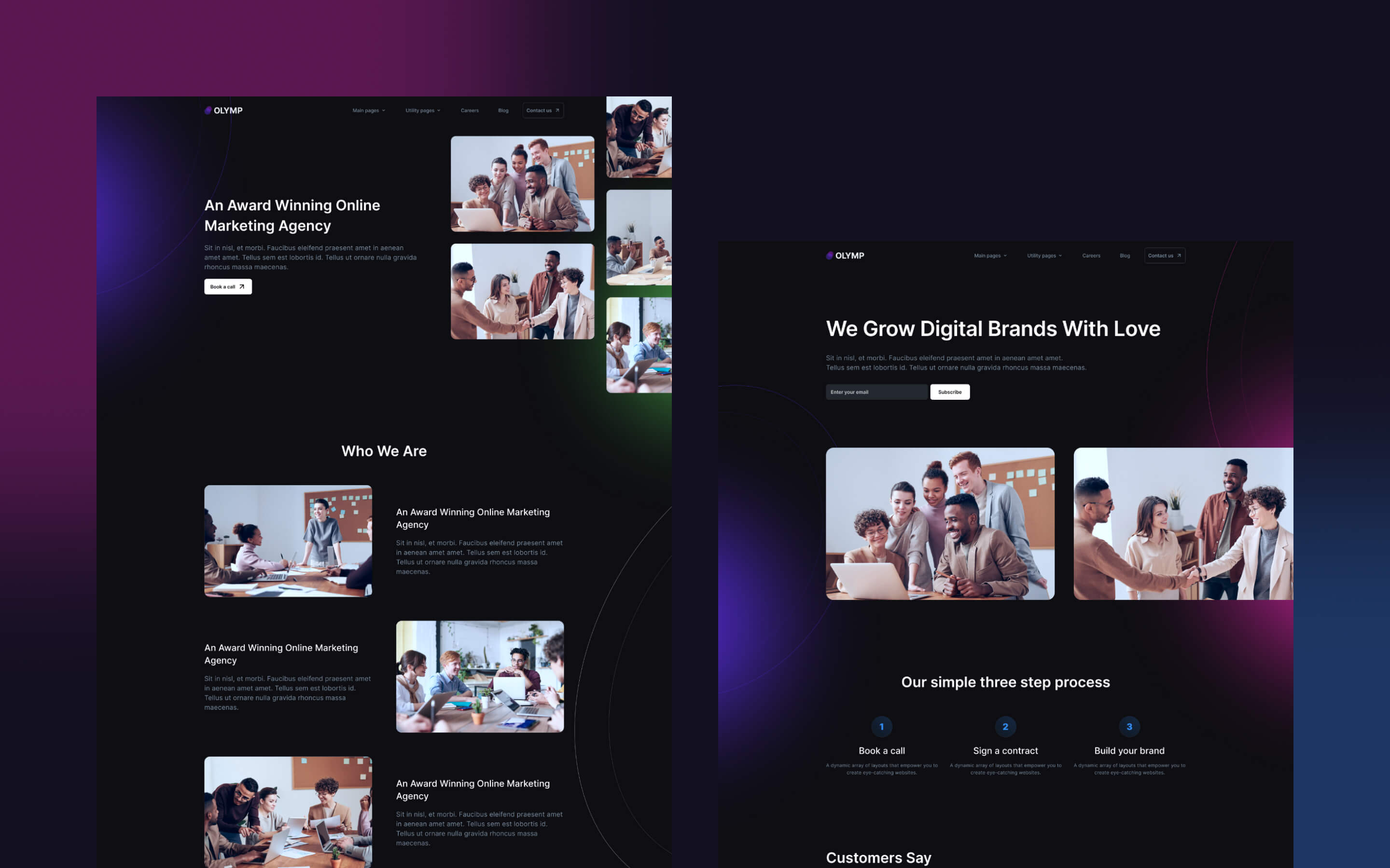 Olymp Agency Webflow HTML Template