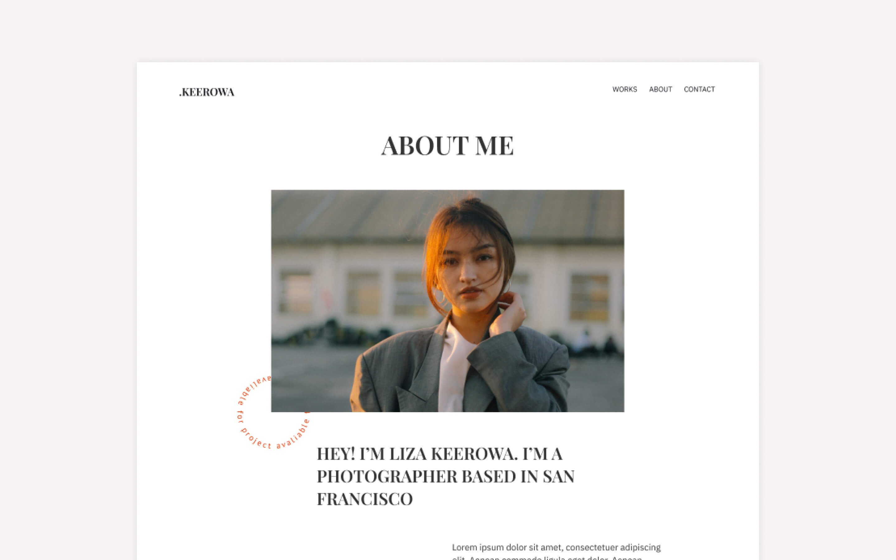 Keerowa Photography Webflow HTML Template