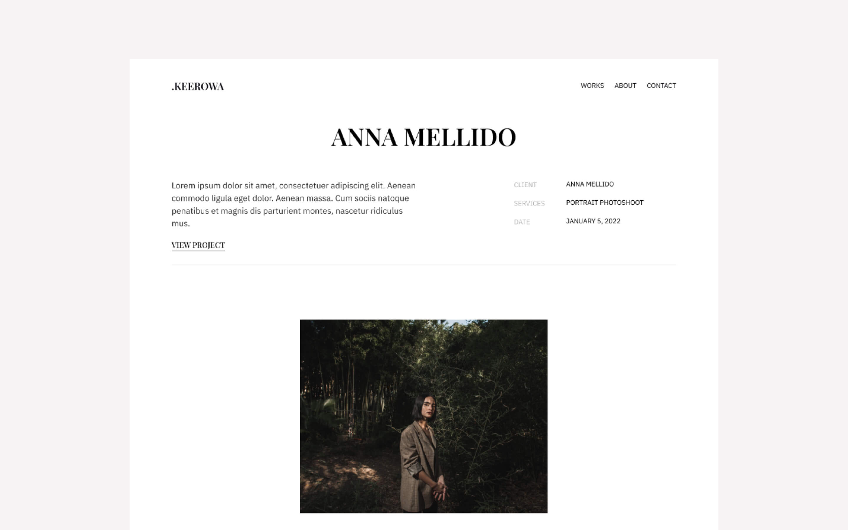 Keerowa Photography Webflow HTML Template