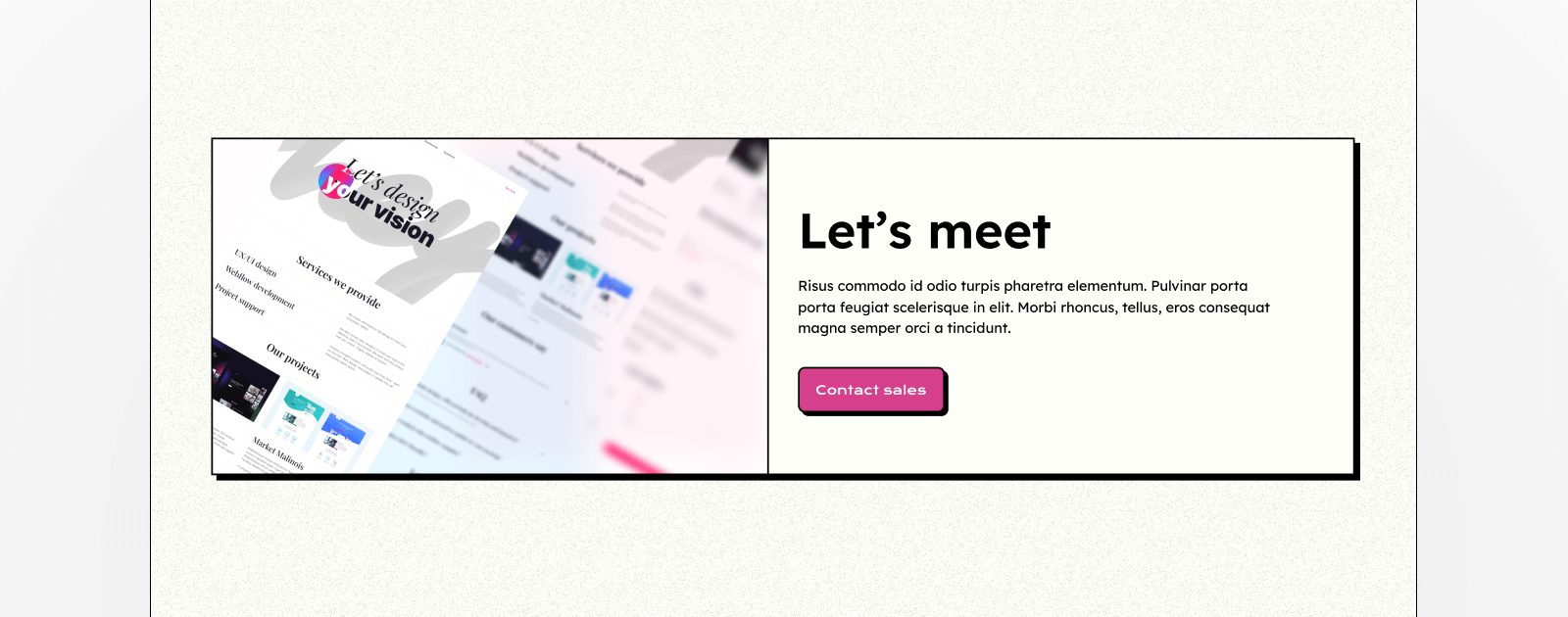 CTA section design example