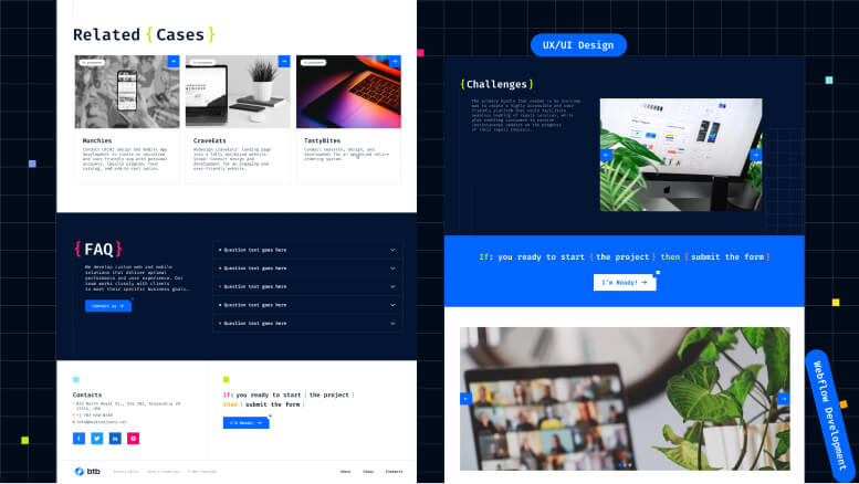software development company website design
