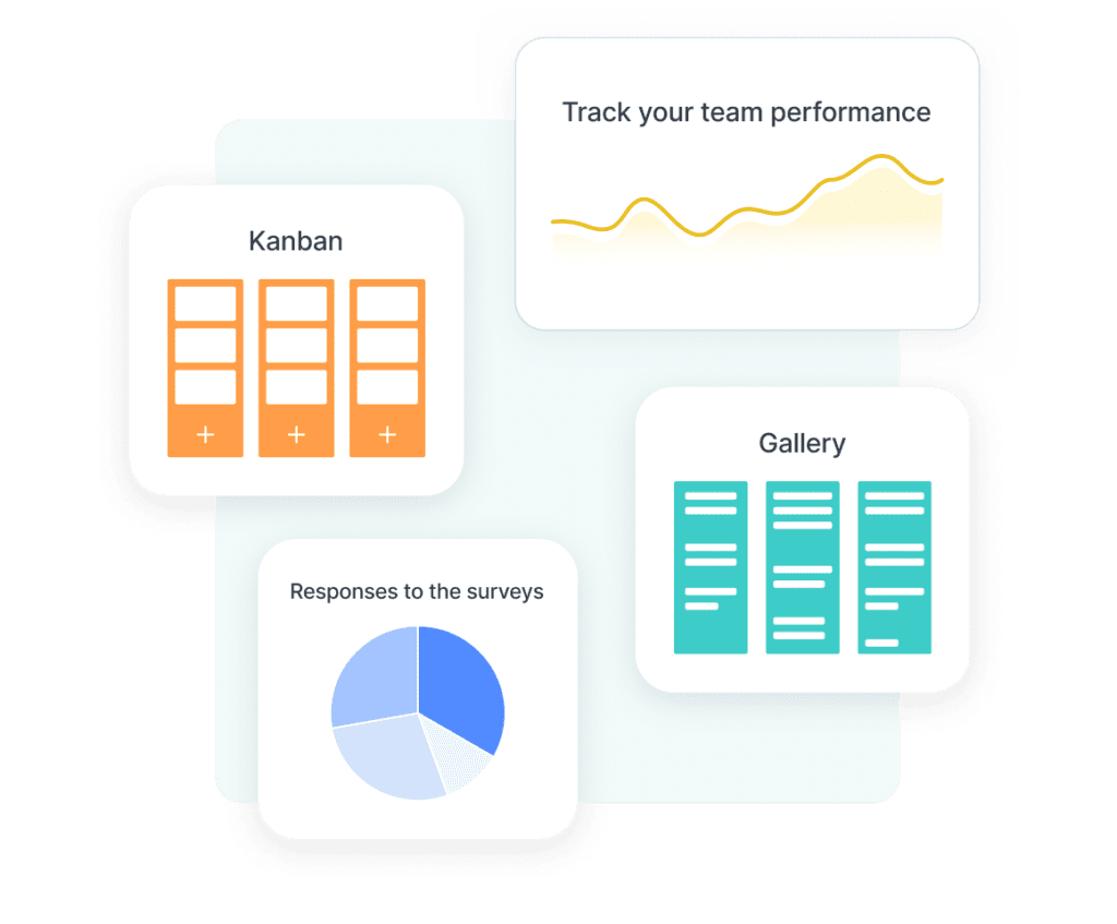 Manage your data with charts and tables 