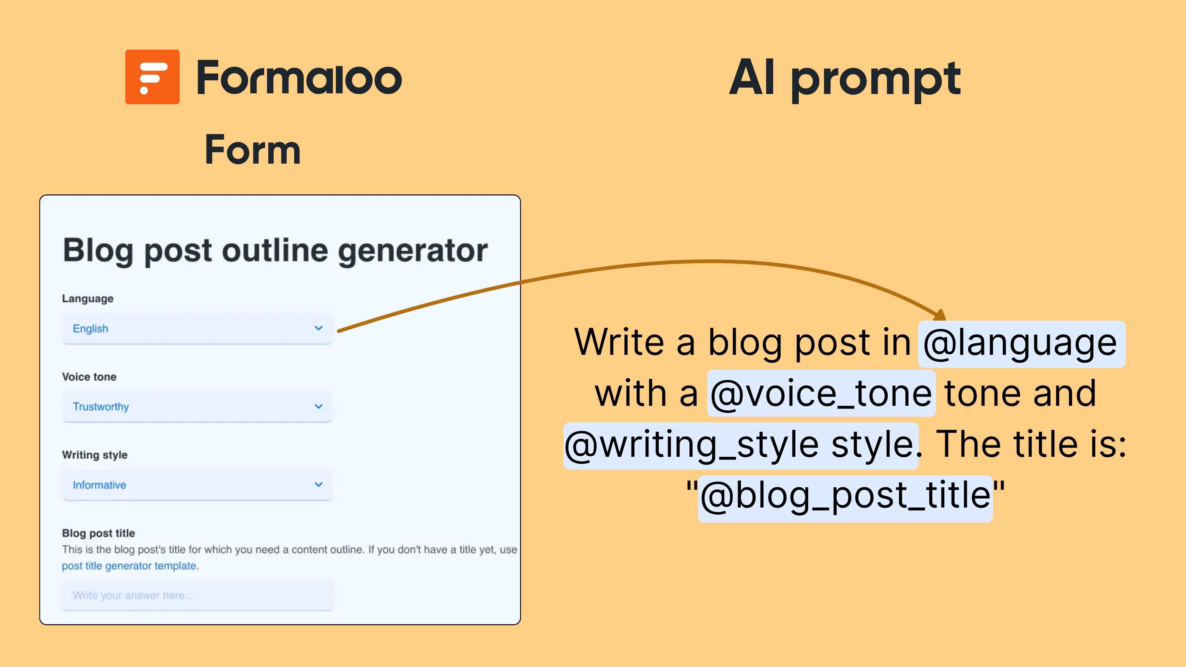 Formaloo AI prompt 