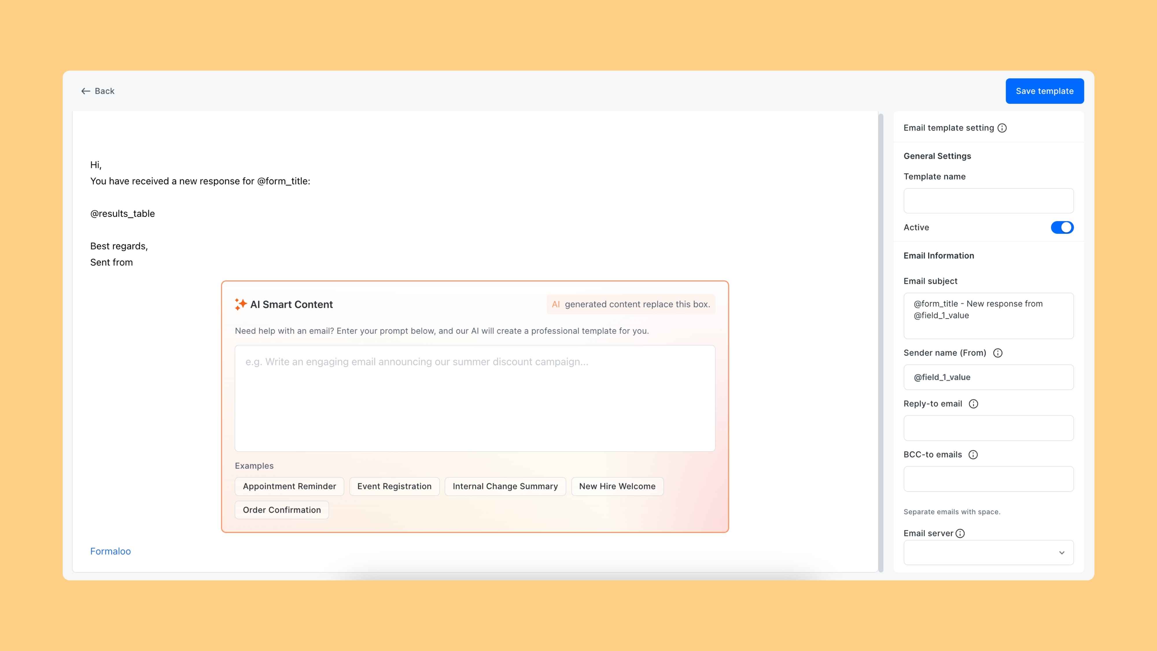 AI email generator
