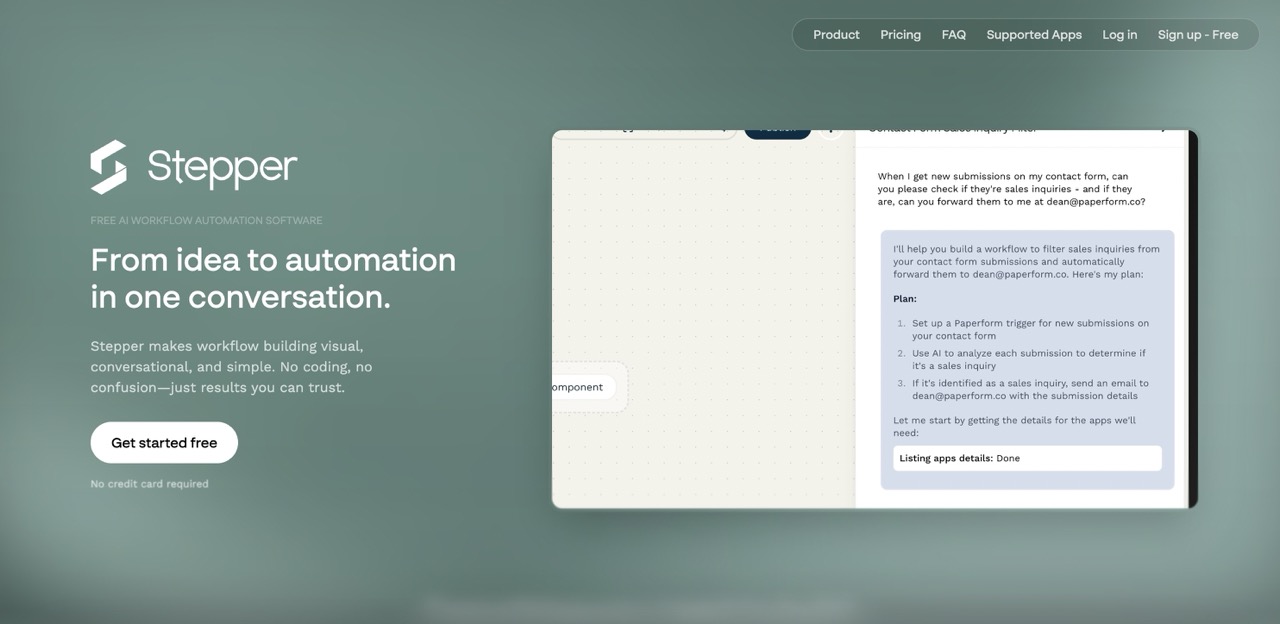 Stepper automation tool