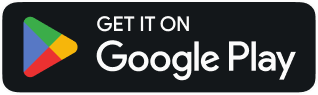 Google Play badge with colorful play button and text 'Get it on Google Play' on black background.