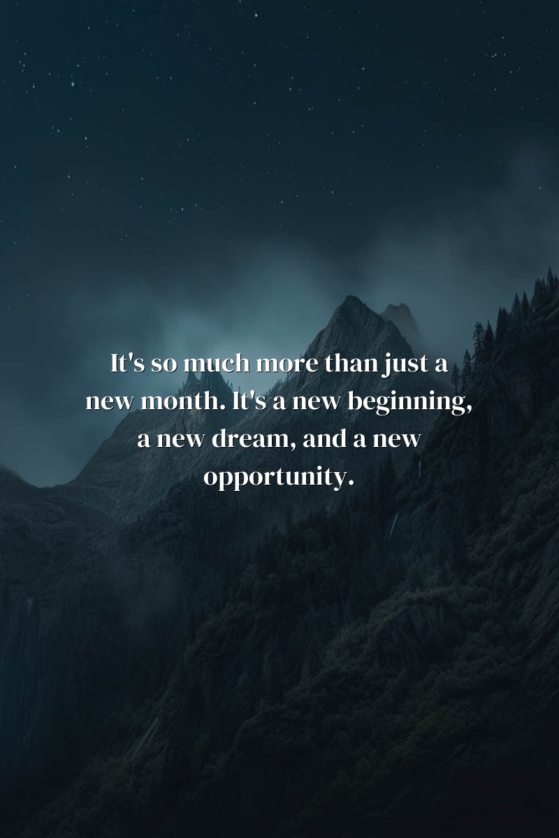 new month quotes