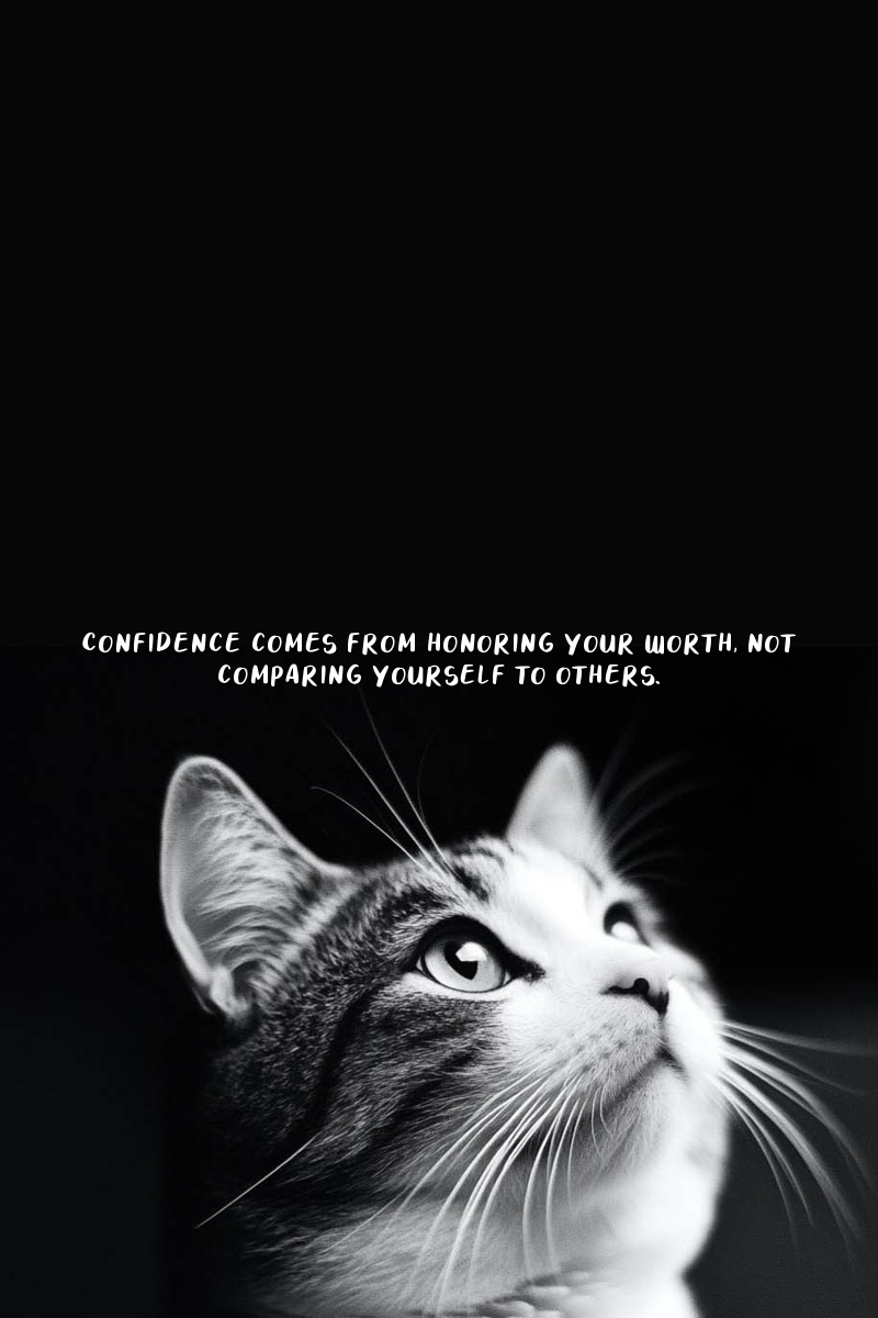 Confidence comes from honoring your worth—not comparing yourself to others.