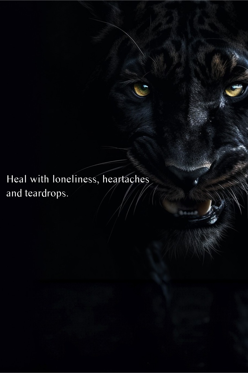 Heal with loneliness, heartaches and teardrops.
