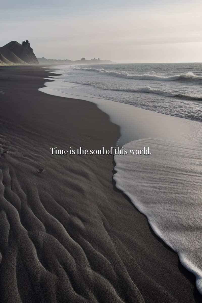 Time is the soul of this world.
