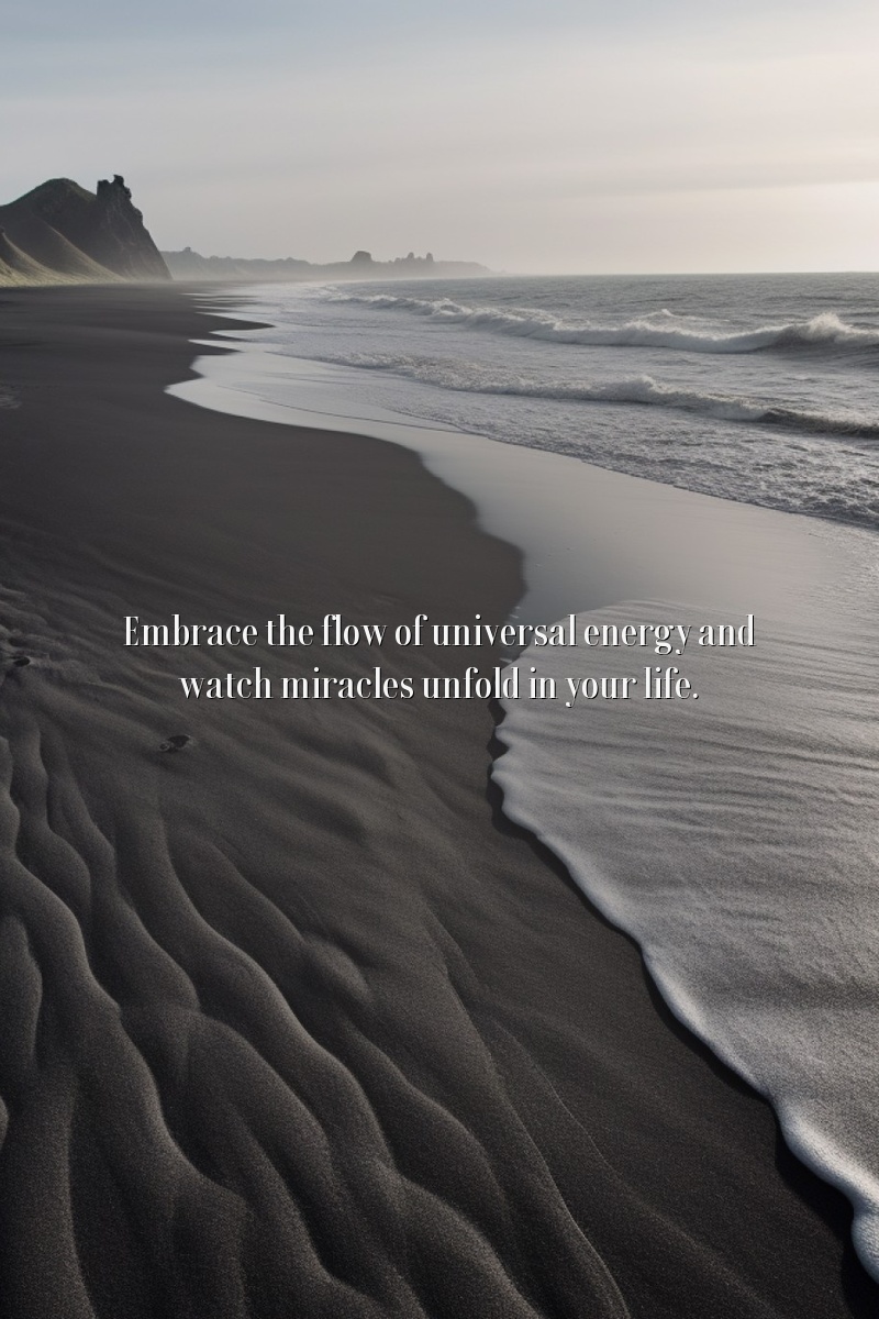 Embrace the flow of universal energy and watch miracles unfold in your life.