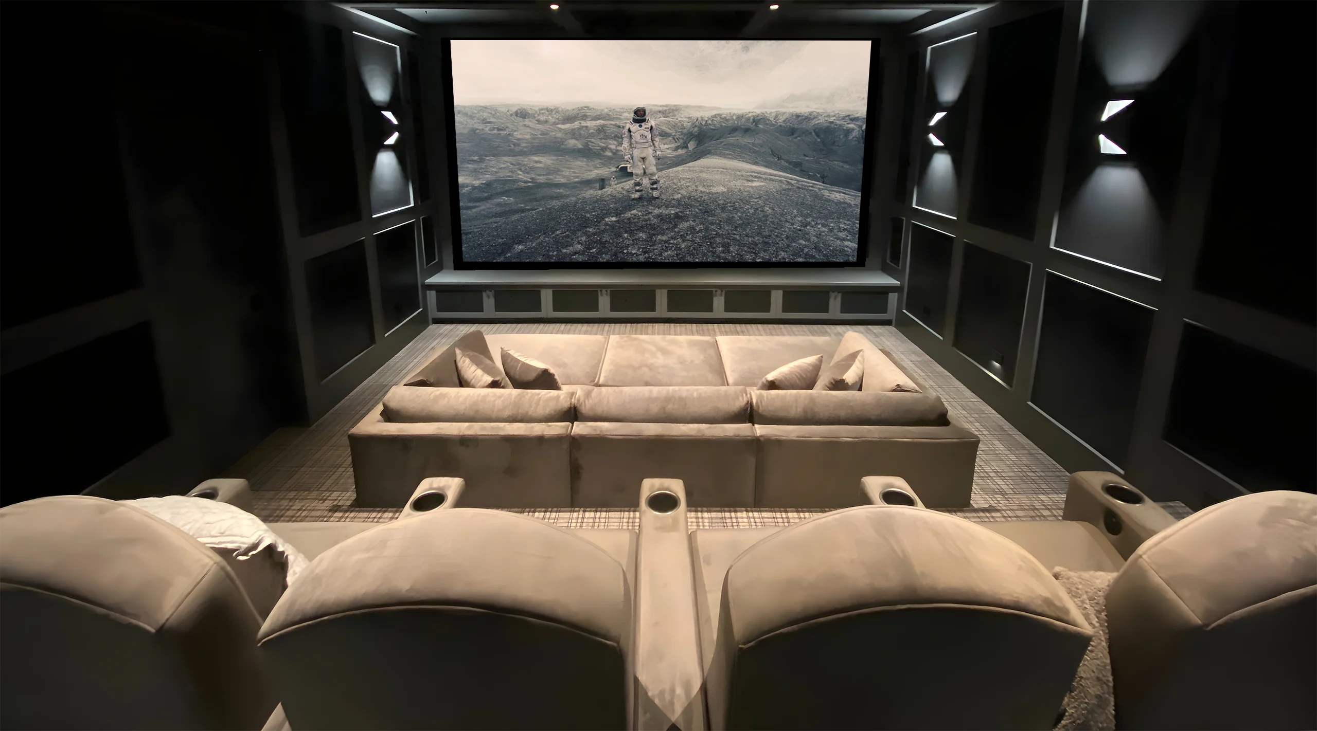 Home Theater Sectional Rear View