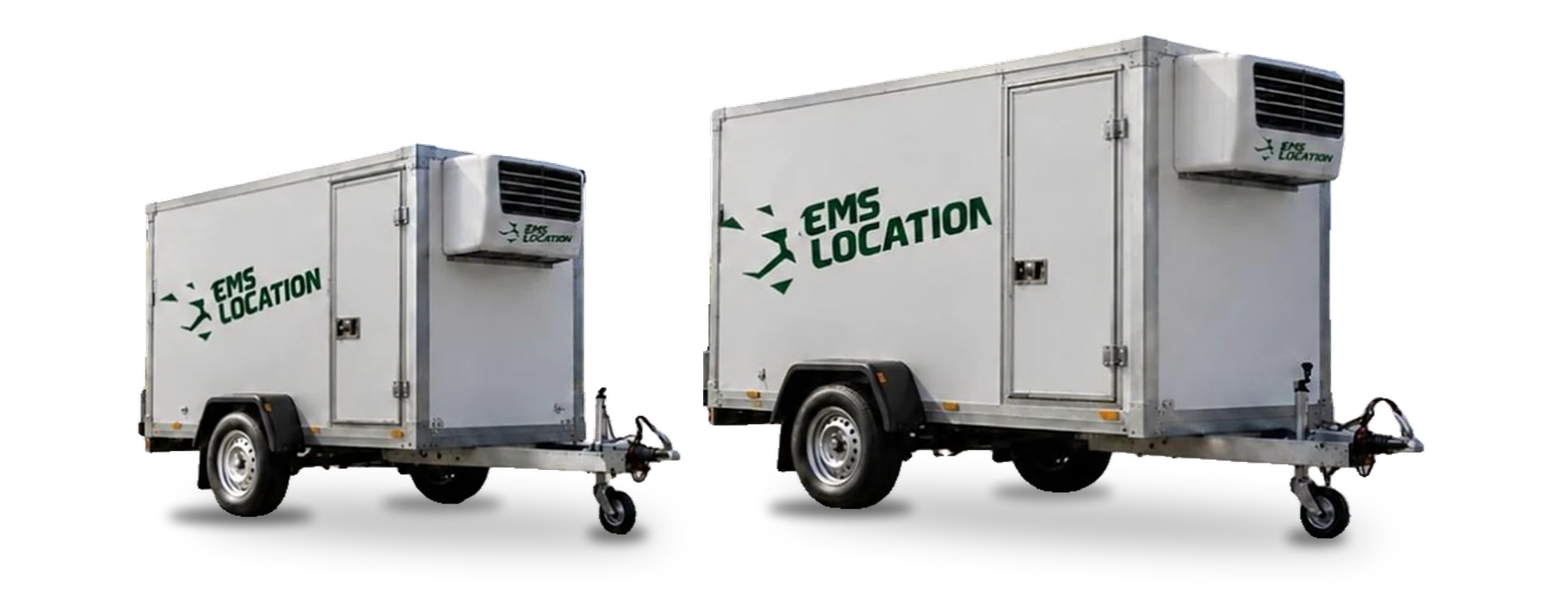 Remorques frigorifiques 4 m³ et 6 m³ à louer chez EMS Location à Barlin