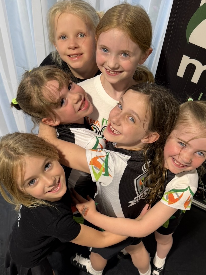 A cute little girl learning to Irish dance in Edmonton with Mattierin Irish Dance
