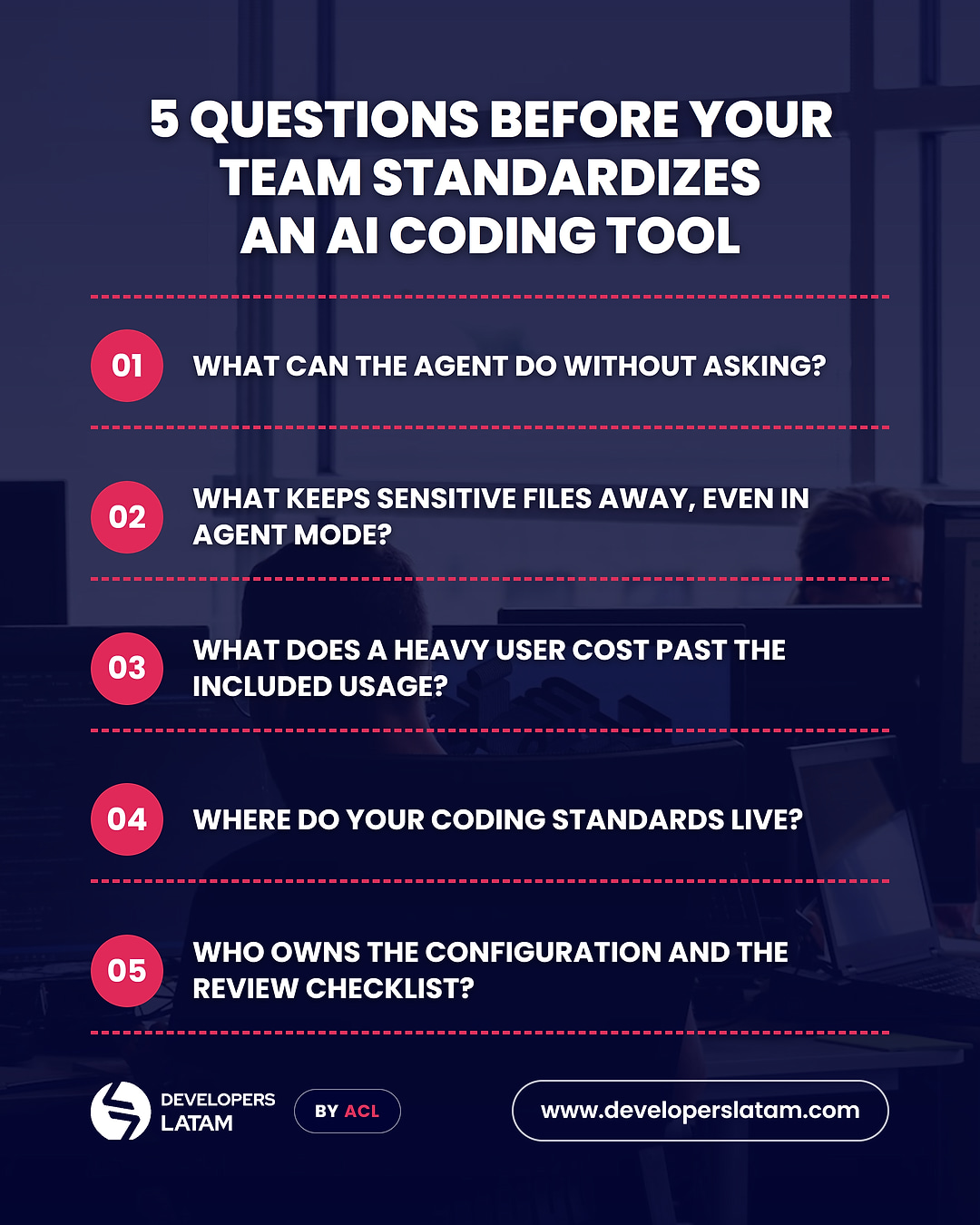 5 QUESTIONS BEFORE YOUR TEAM STANDARIZES AND AI CODING TOOL AS CURSOR, CLAUDE CODE, CODEX OR COPILOT