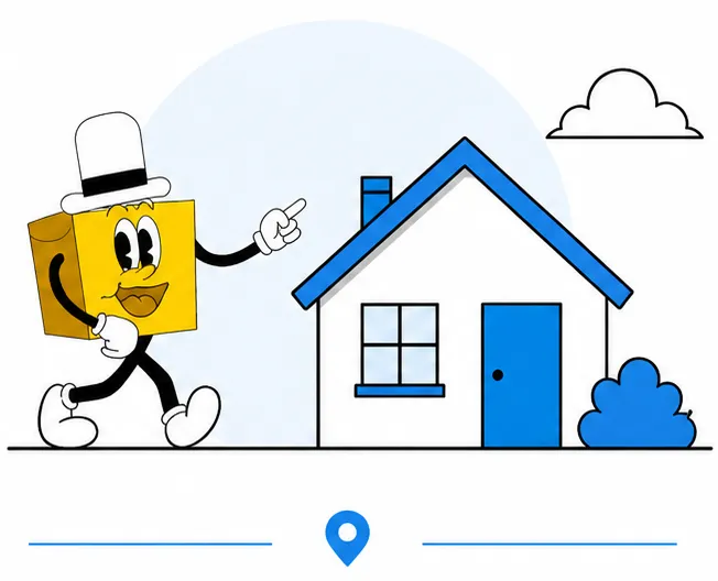 Illustrated moving scene for BC Brothers Moving