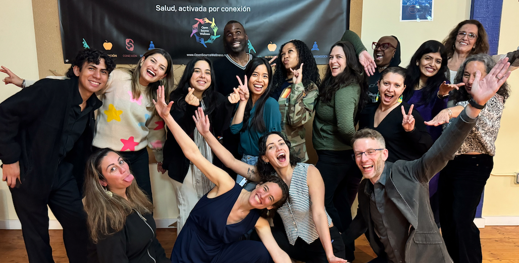 A picture of the staff of OSW making funny faces