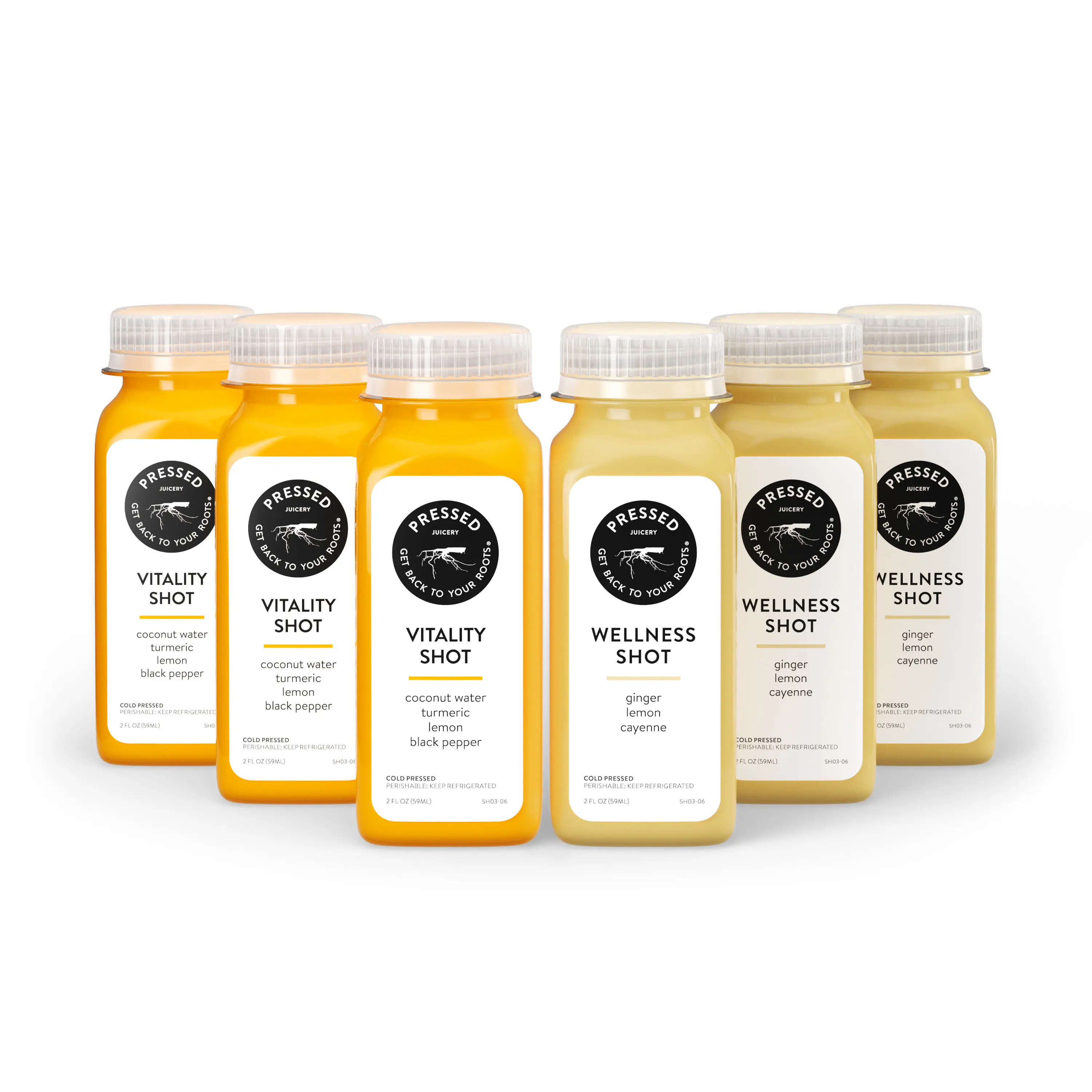 Realistic 3D rendering of health-focused juice products with white label design