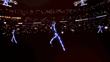 An arena lit by thousands of phones during a light show