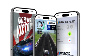 A first person racing game on a phone