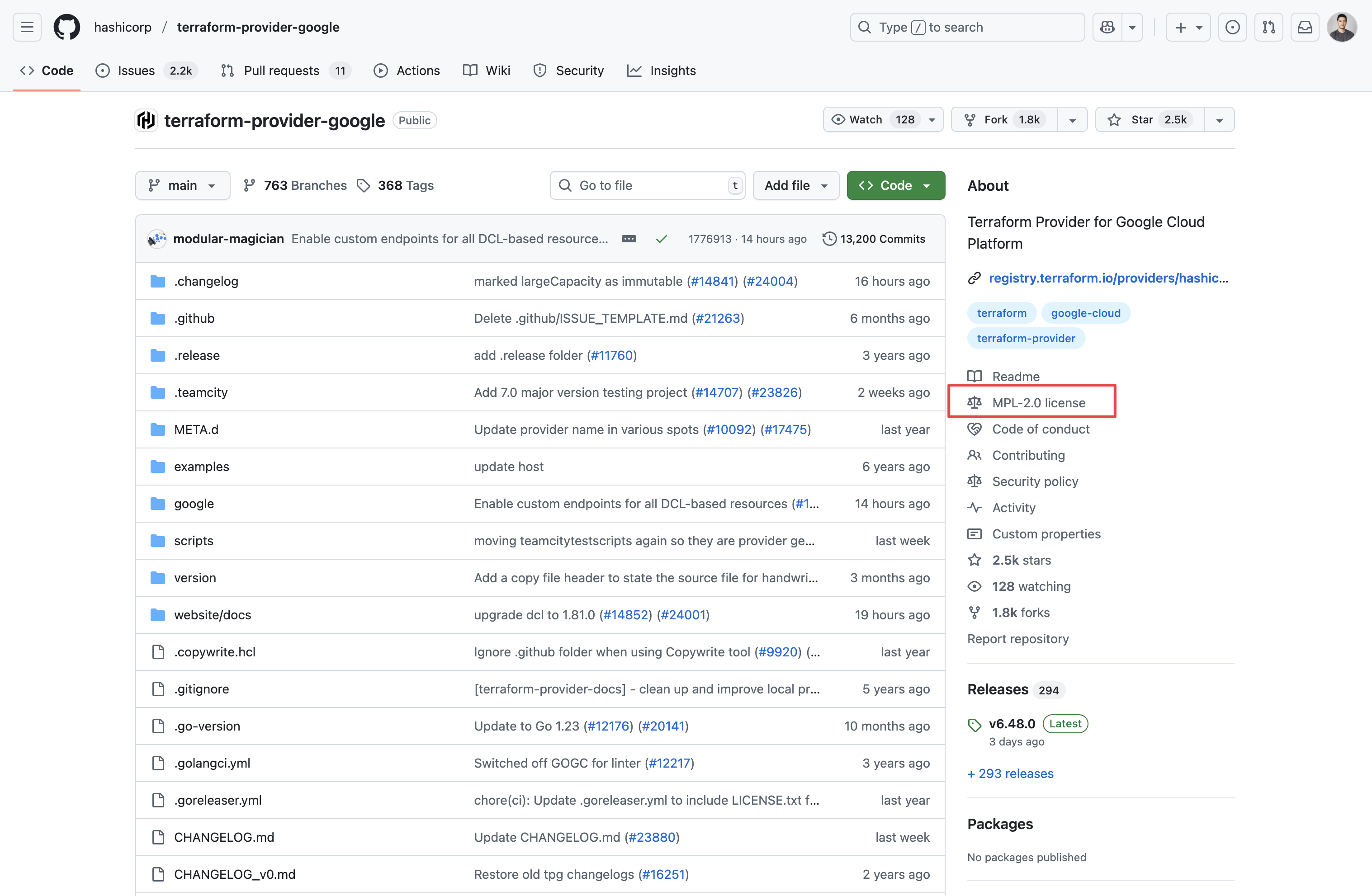 Terraform provider for GCP 2025