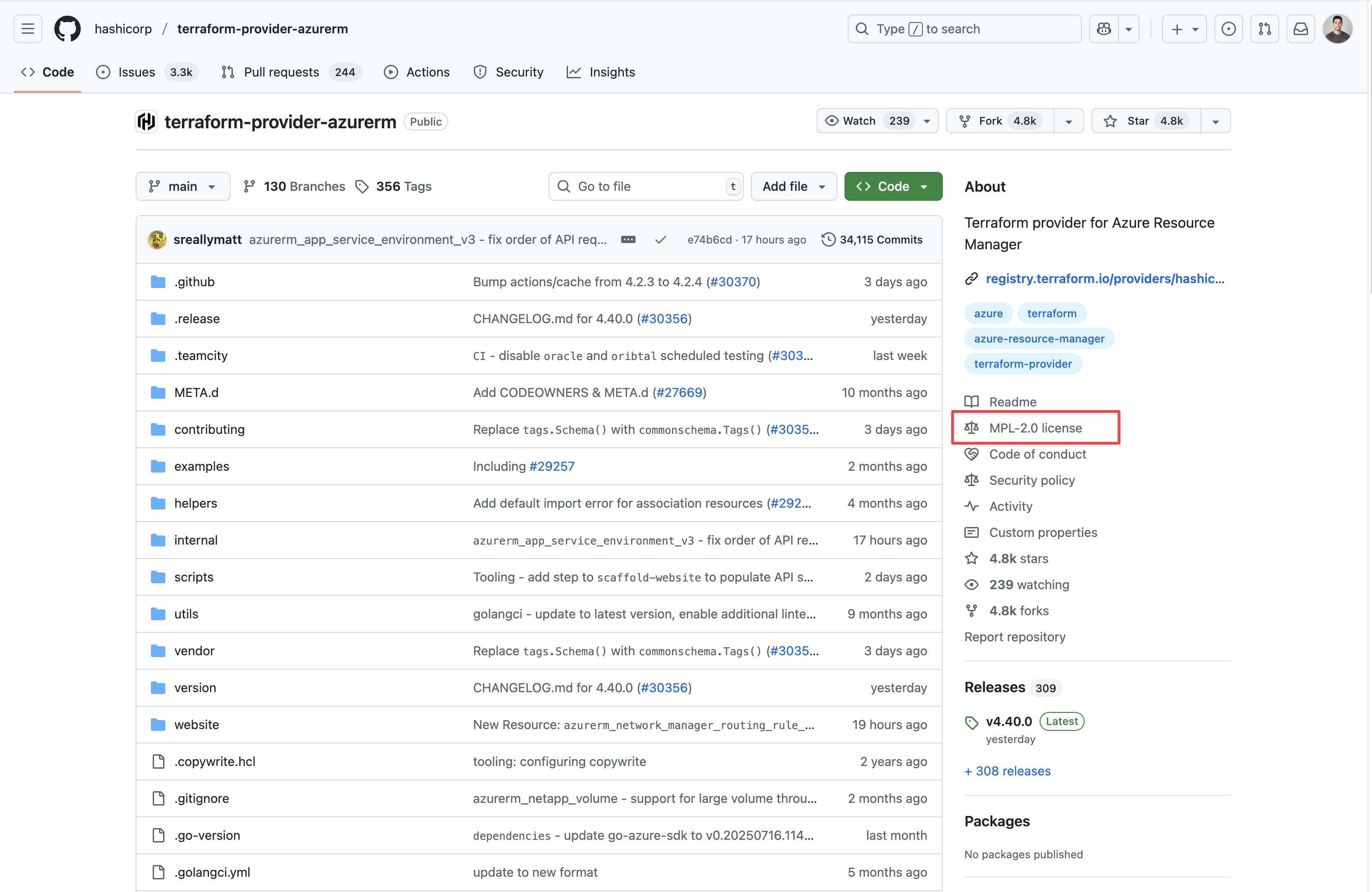 Terraform provider for Azure 2025