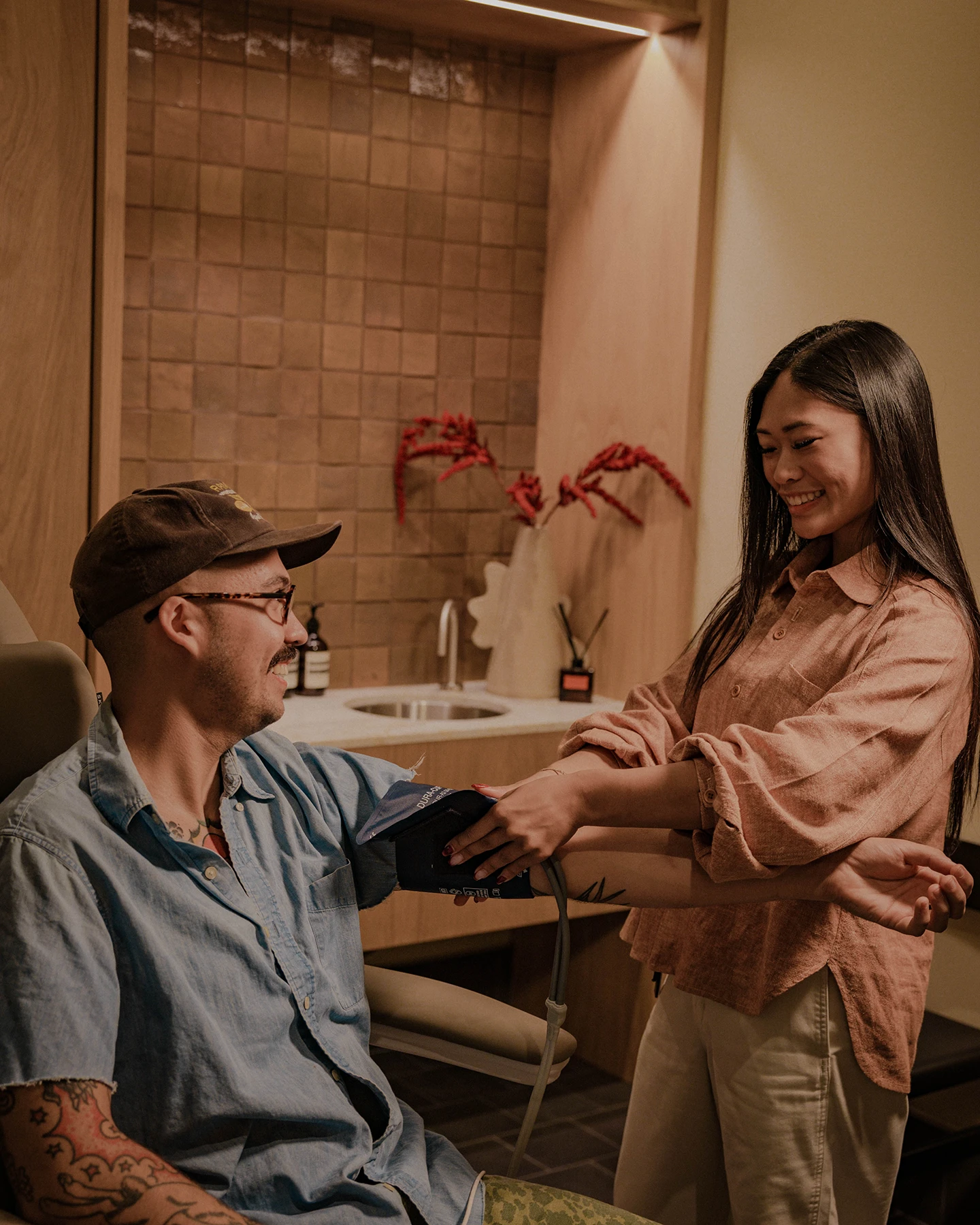 A patient receiving primary care services at our Highland medical office.