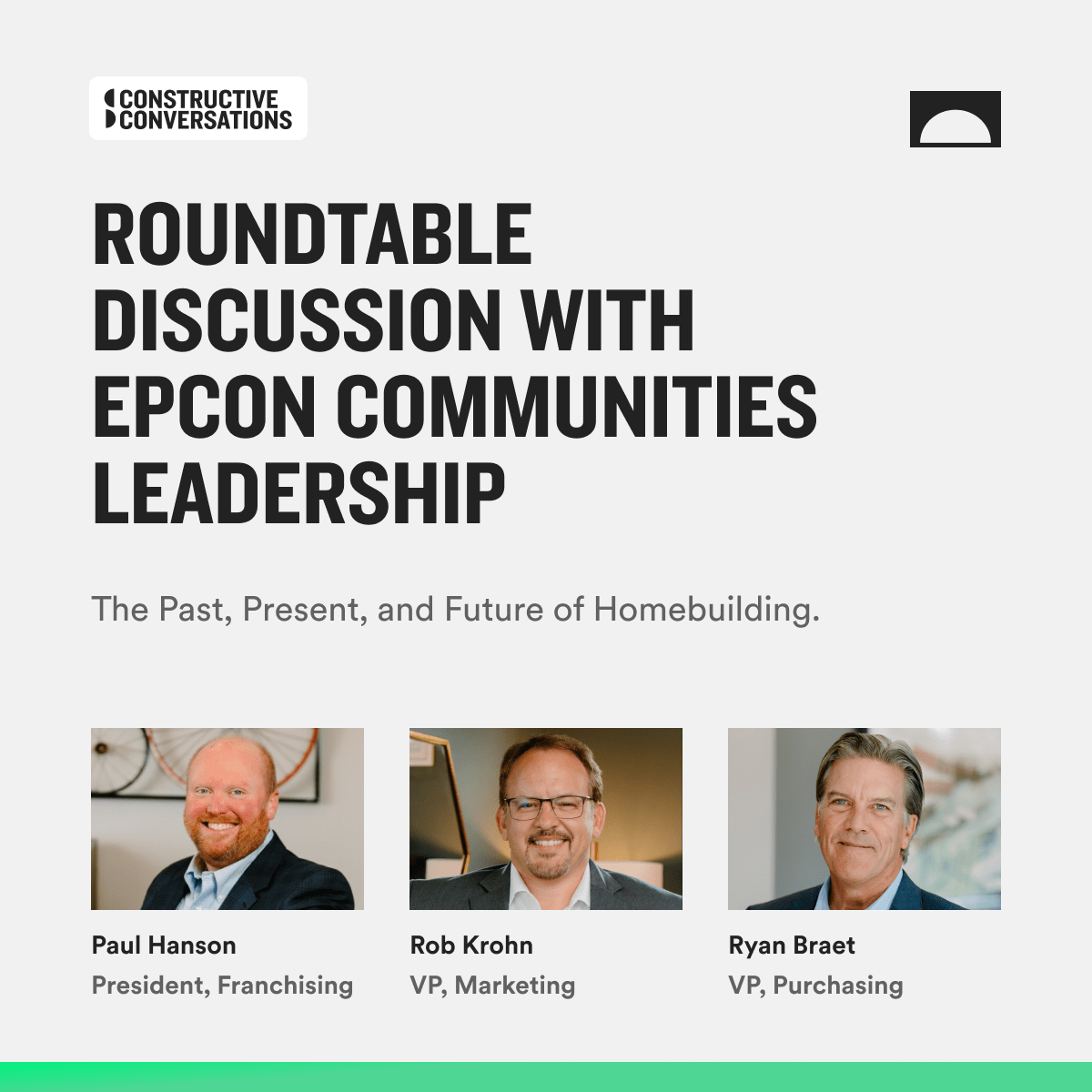 Roundtable discussion with Epcon Communities Leaders