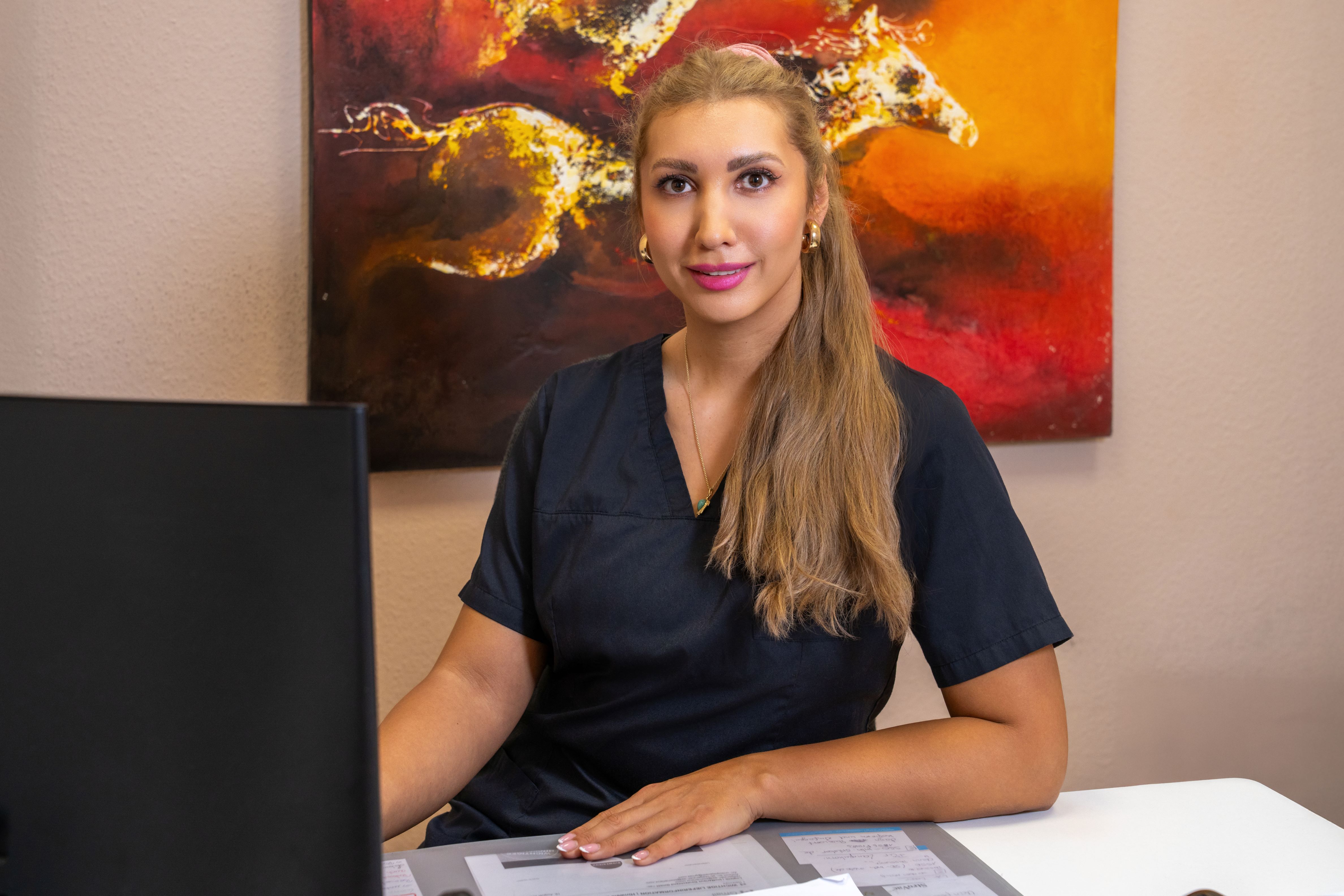 Women looking into the camera