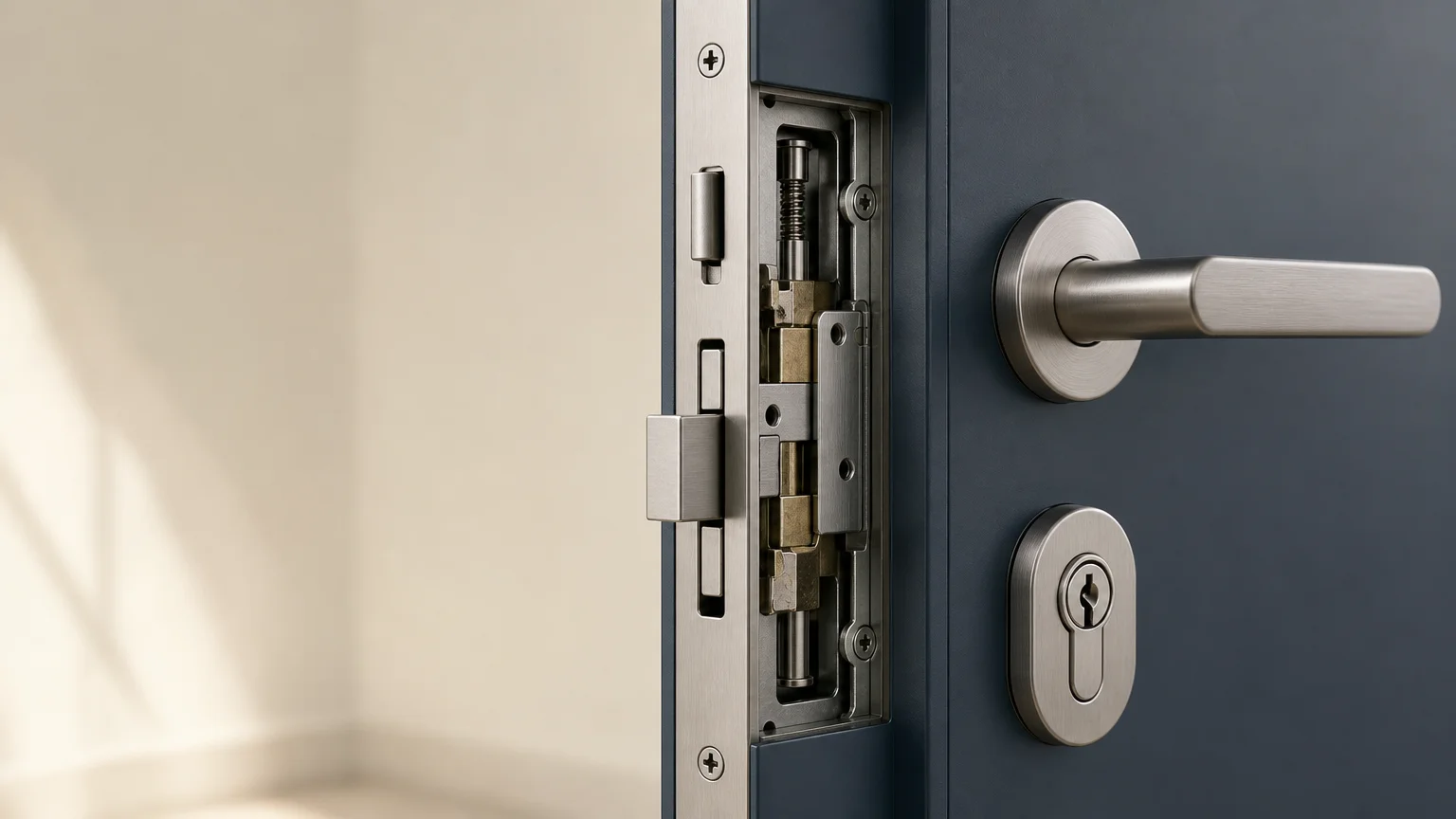 Serrure de porte d’entrée présentée pour guider le choix