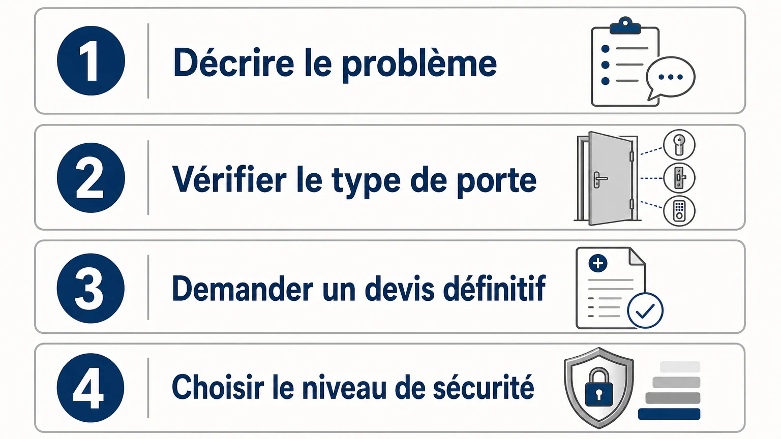 Checklist pour choisir une serrure adaptée