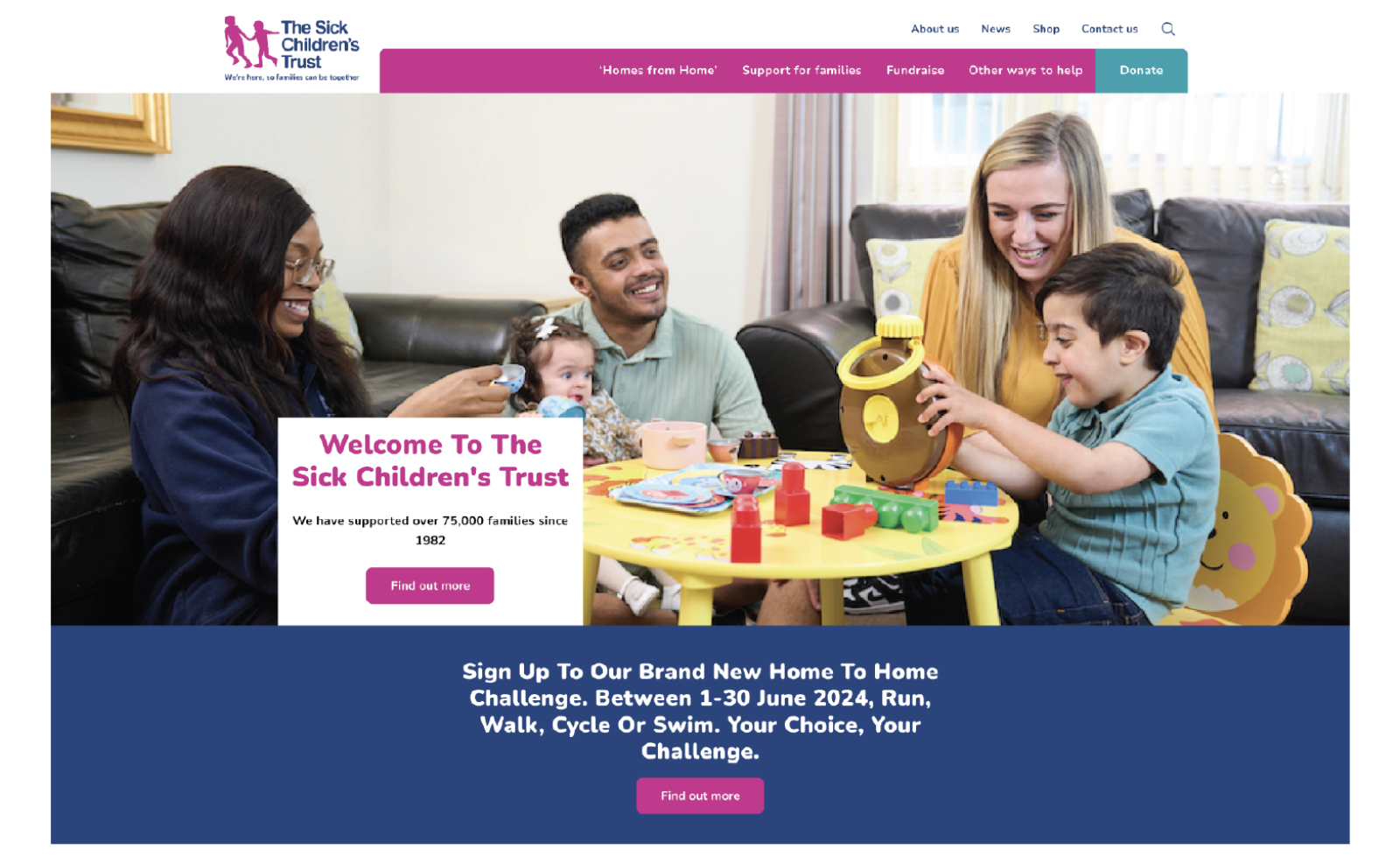 The original website before the redesign