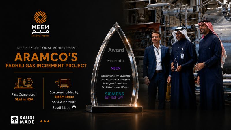 MEEM Recognized for Saudi-Made Compressor Skid Delivery