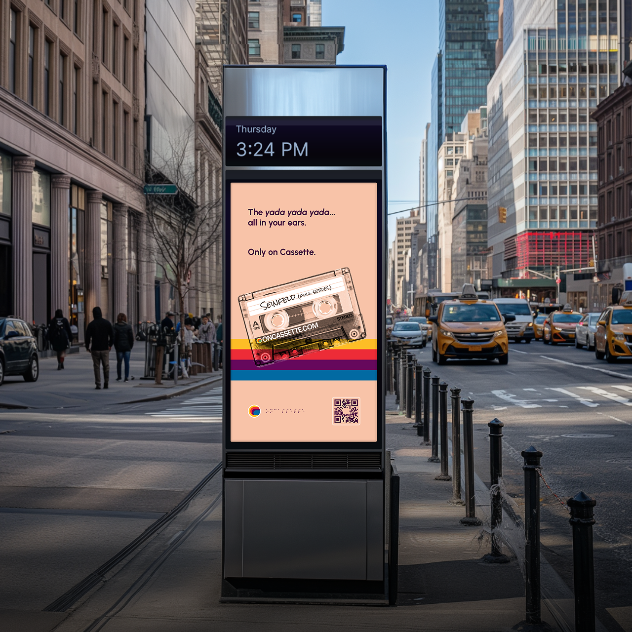 Sidewalk Ad Poster