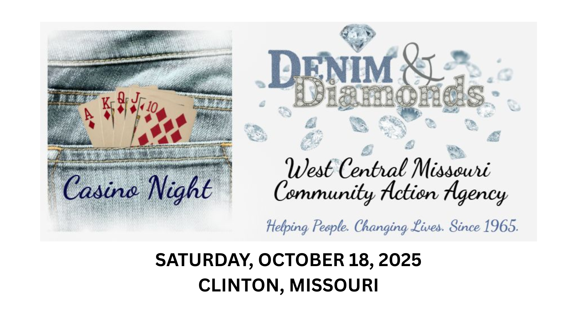 Denim and Diamonds Casino Night
