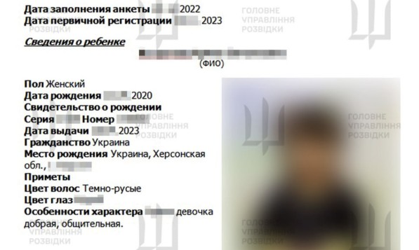 ГУР витягло з серверів окупаційного уряду Криму докази масового викрадення українських дітей