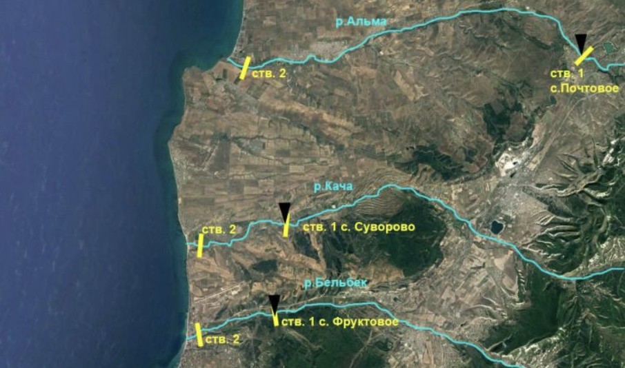 Річки південно-західного Криму пересохли і перестали впадати в море