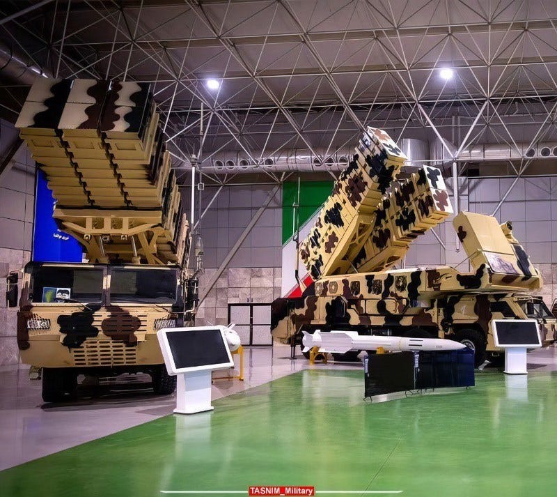 Iran's Mehran air defense system is designed for low-footprint, front-line  operations, unlike the multi-vehicle S-300. It acts as a hunter-killer  system, ambushing high-value enemy assets such as AWACS, air tankers,  fighter jets,