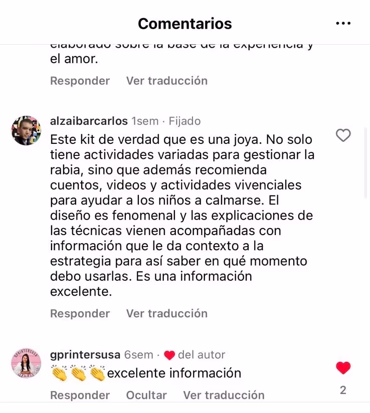 Testimonial 5 de cliente satisfecho de Elianahappykids