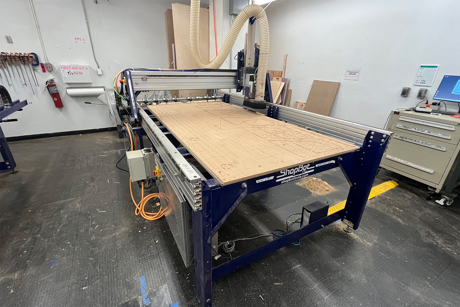 Photograph of a CNC Machine. 