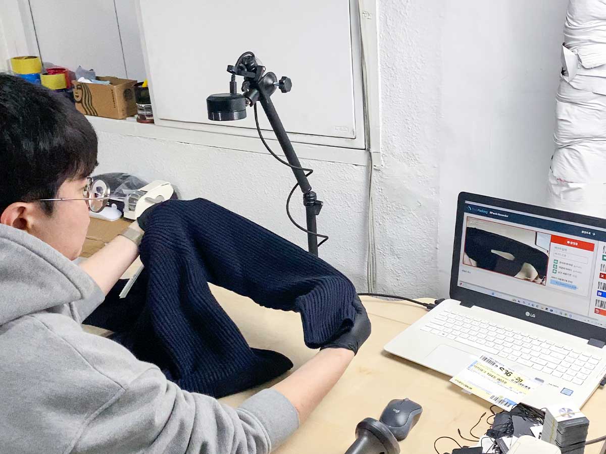 고화질 검수 촬영 예시