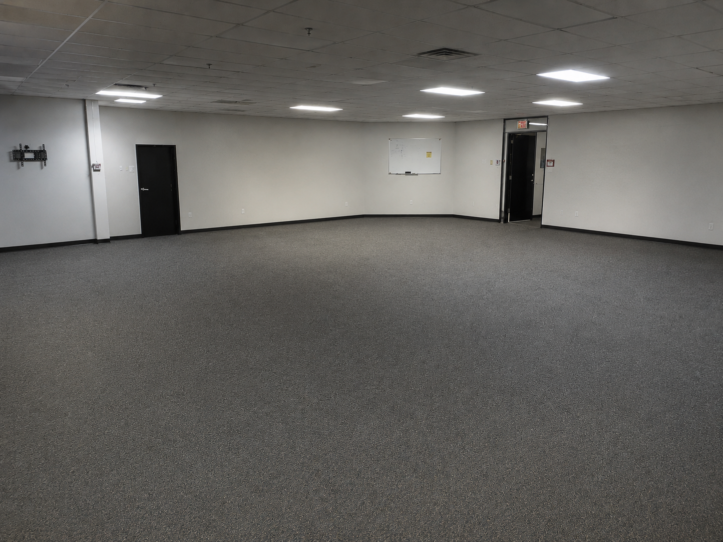 After photo - clean empty office space following professional decommissioning by Michaels Global Trading