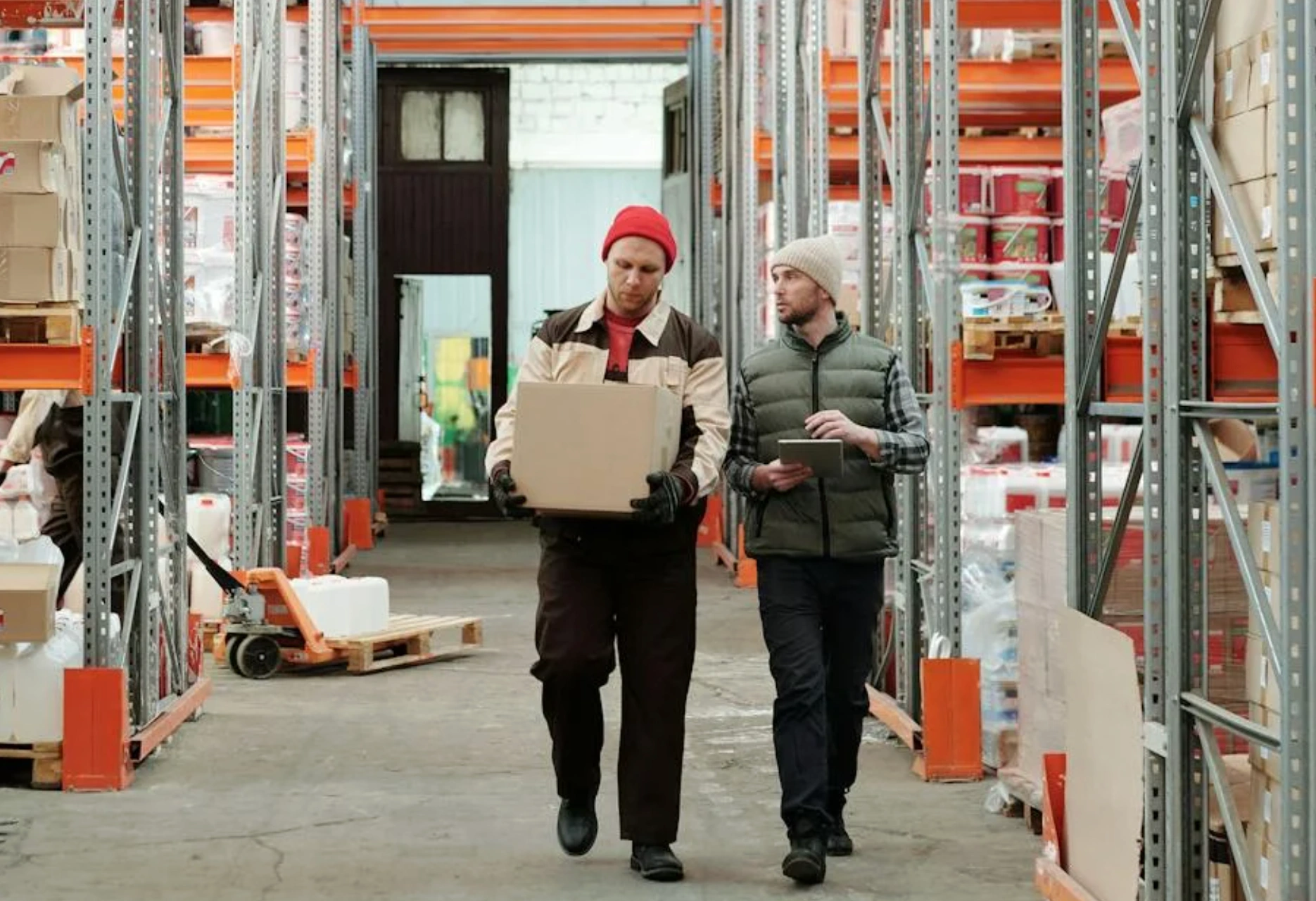 workers at warehouse