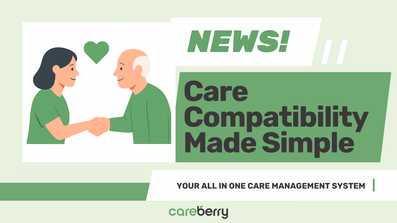 Carer and client smiling together during a home visit, symbolising trust, comfort, and compatibility
